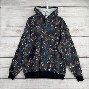 A$$holes Live Forever Floral Logo Print Hoodie Mens XXL‎ Black Multicolor